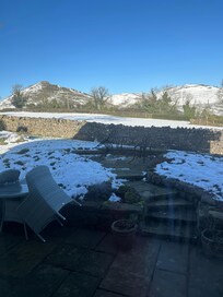 View from the side of the cottage, a lovely walk in any weather.