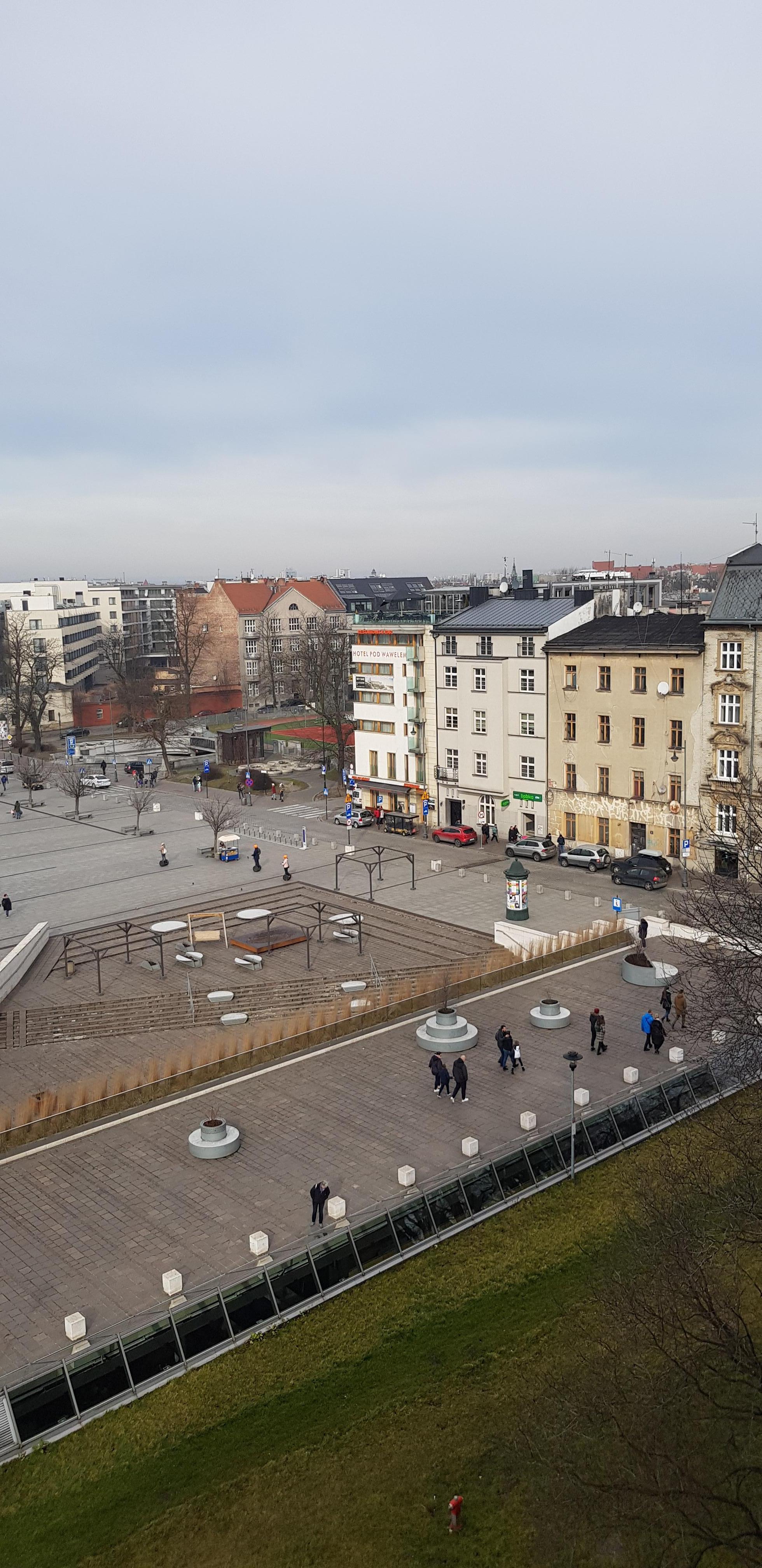 Hotellet sett fra Wawel borg