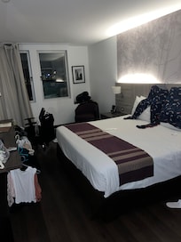 The front desk were very accommodating with providing me hangers to hang dry my clothes when the local lavanderia gave them back to me wet.