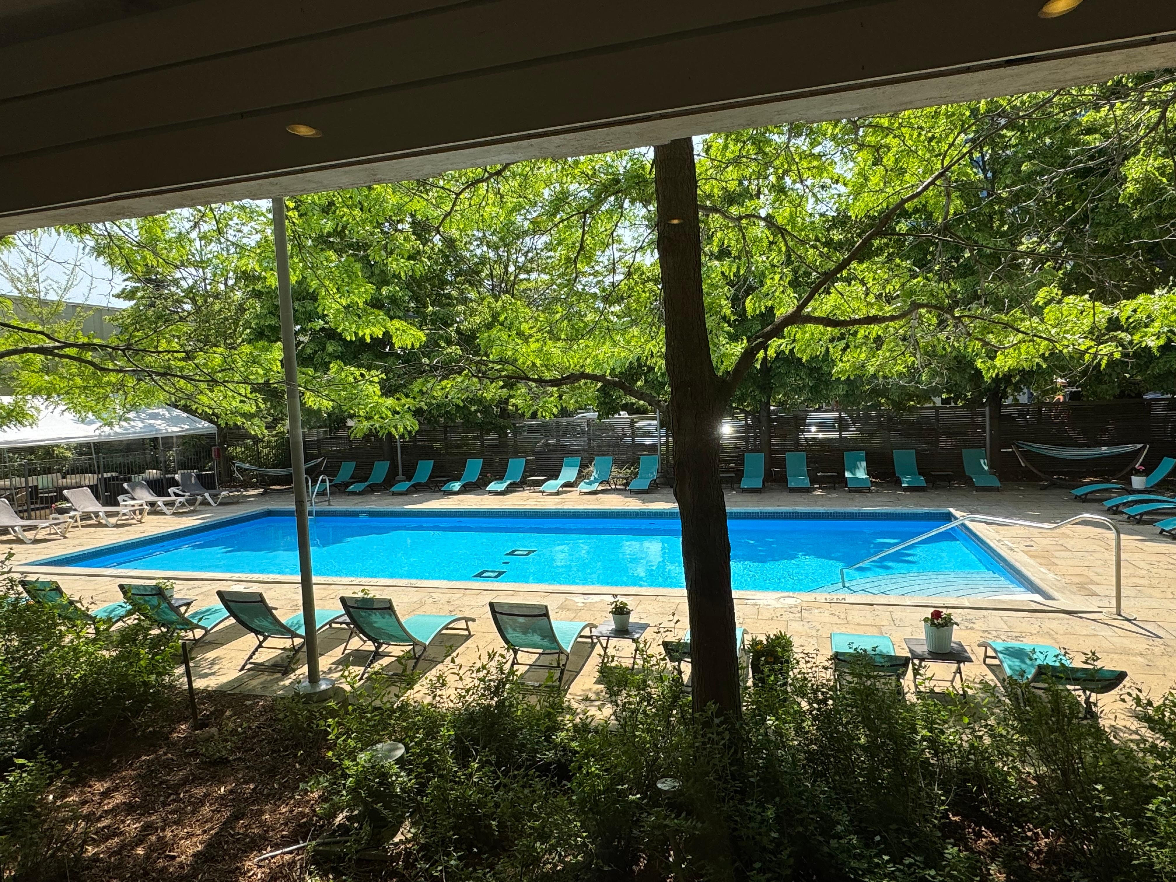 The pool was cute