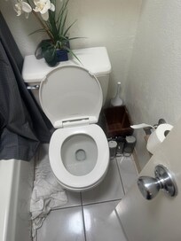 Dingy old bathrooms, desperately needs updated the premises.