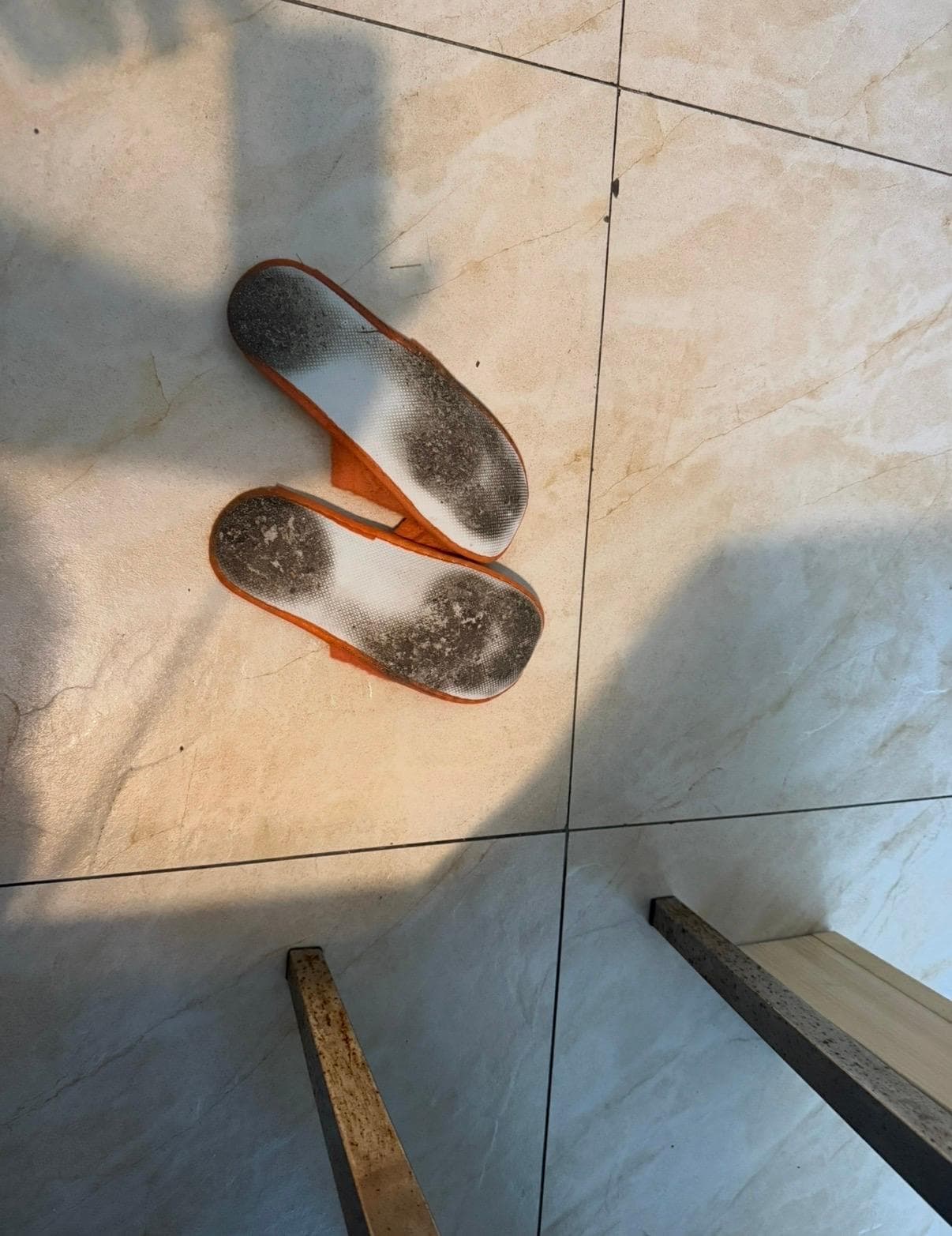 Slippers one week later 