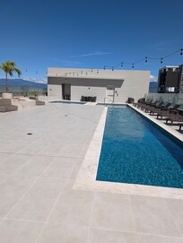 Chilly, but still lovely place to relax.