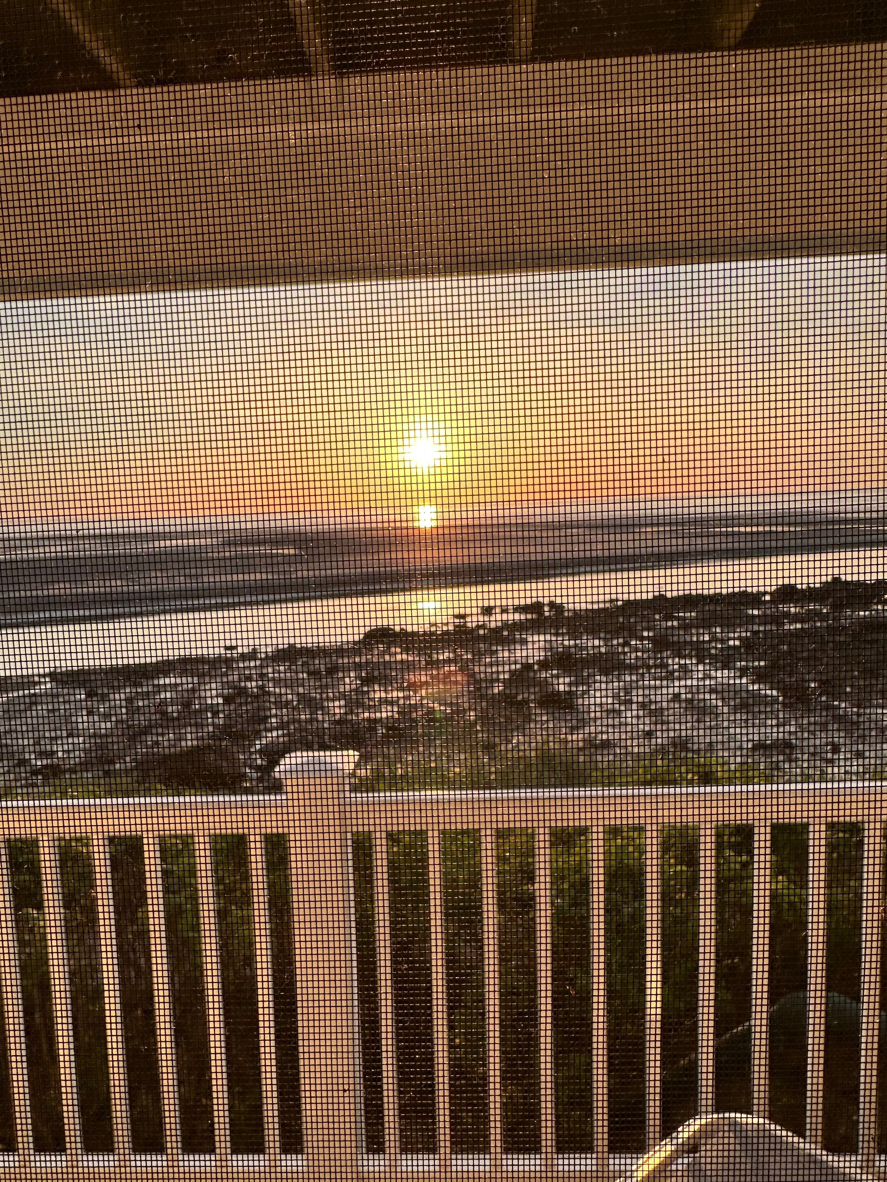 Sunrise from our room 