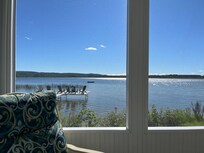 From the screened in porch!!