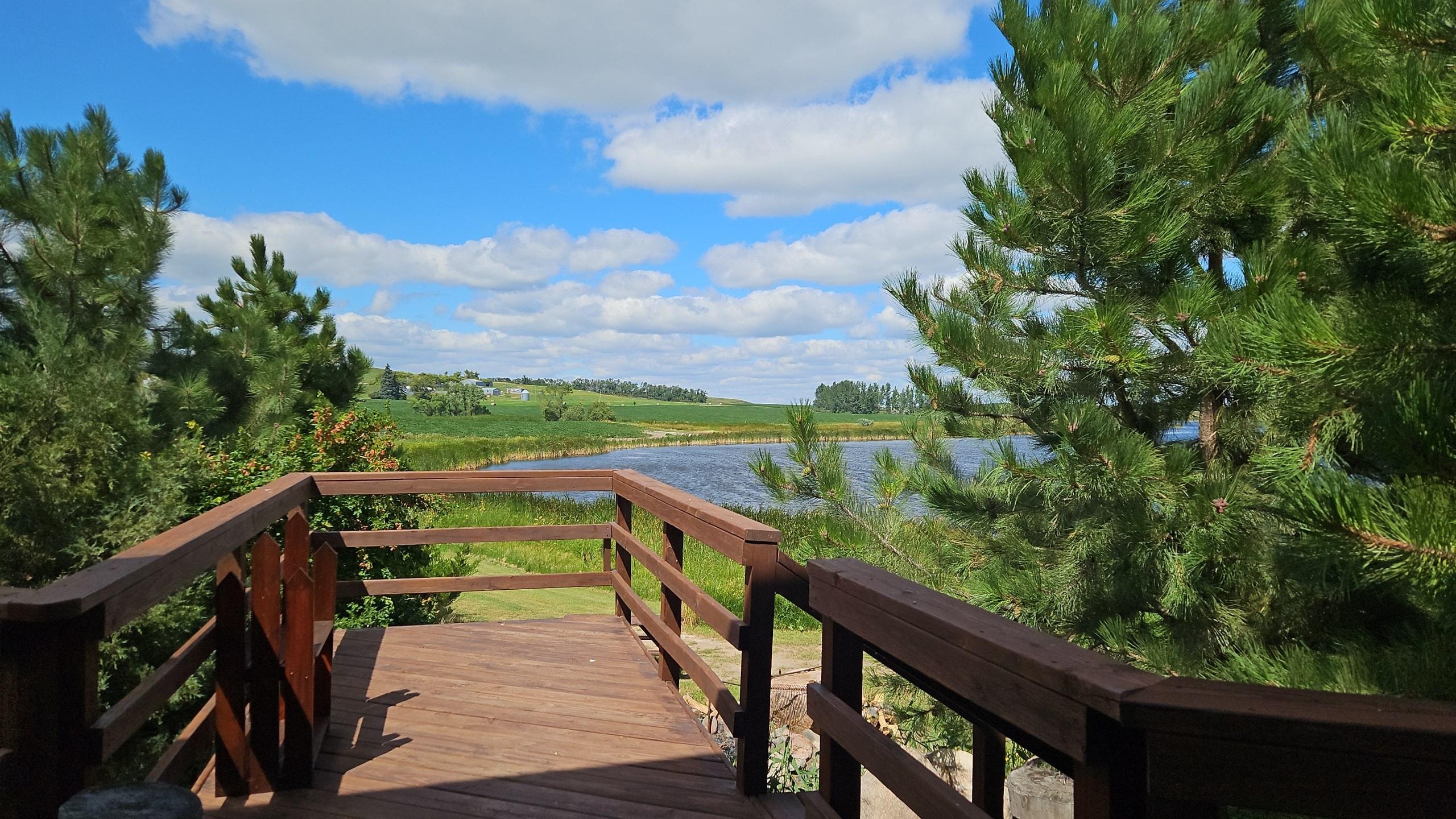 View off the patio .