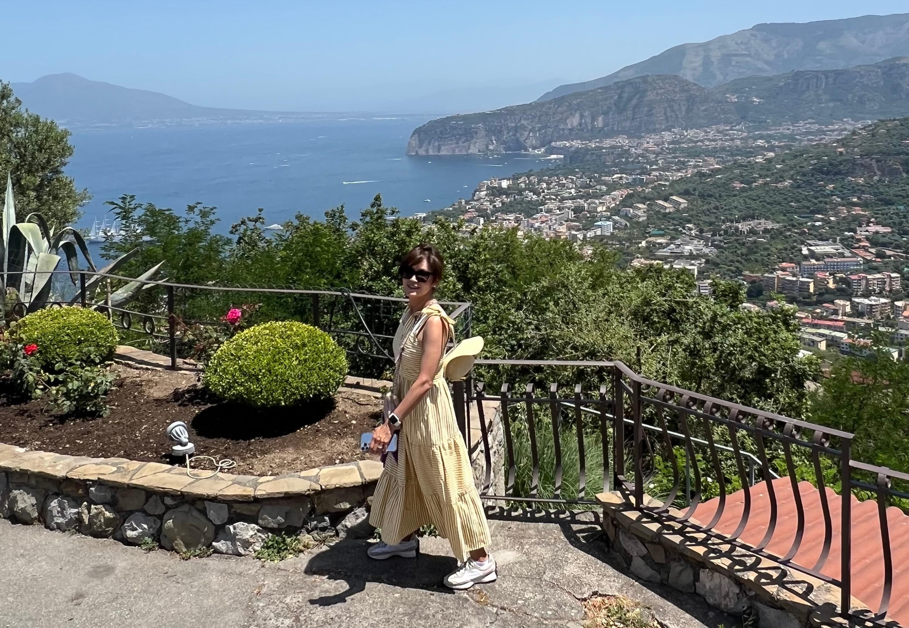 Hotel sits a top a beautiful view of Sorrento 