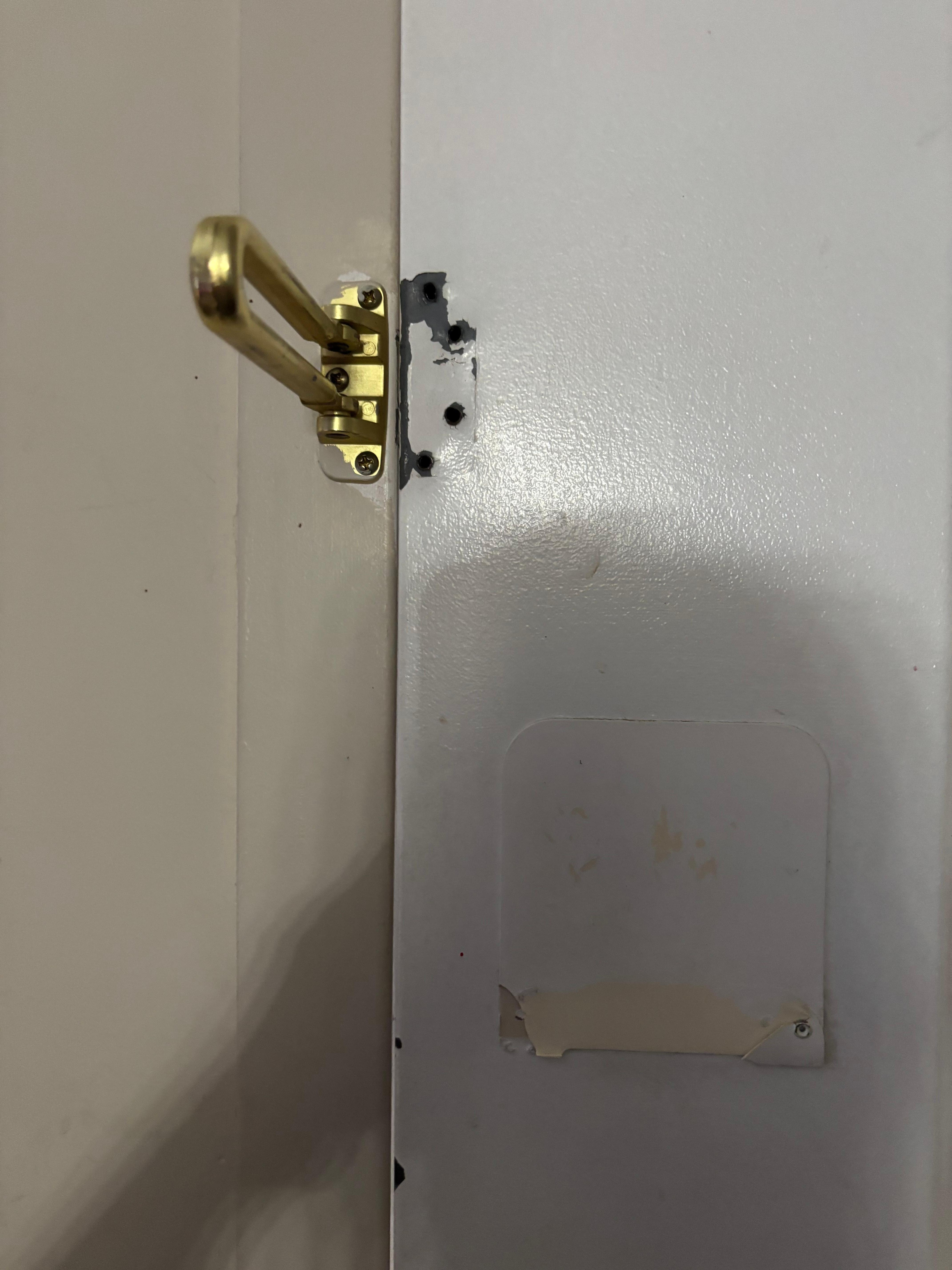 Lock on door