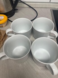 One mug chipped