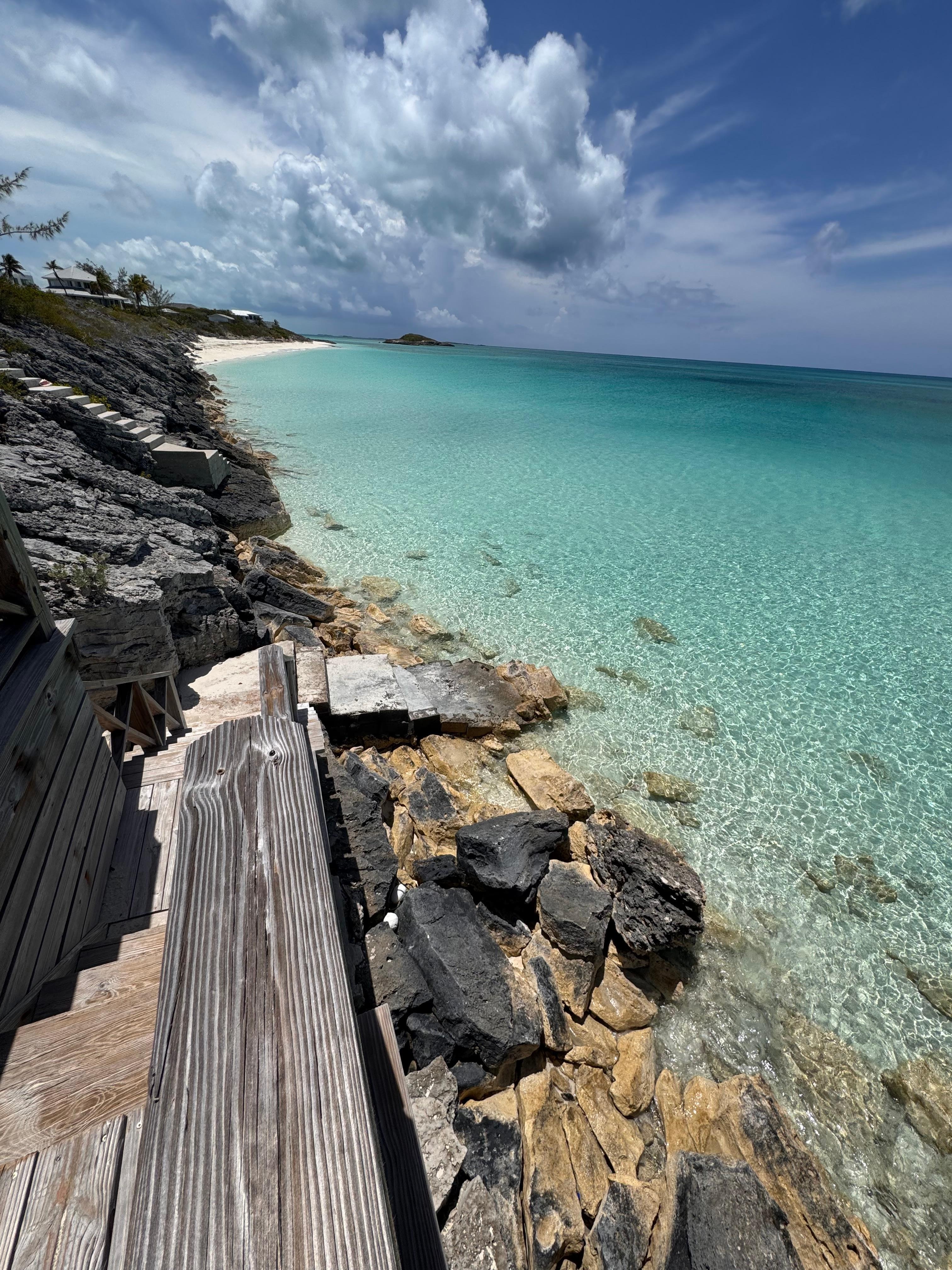 View of water from low deck