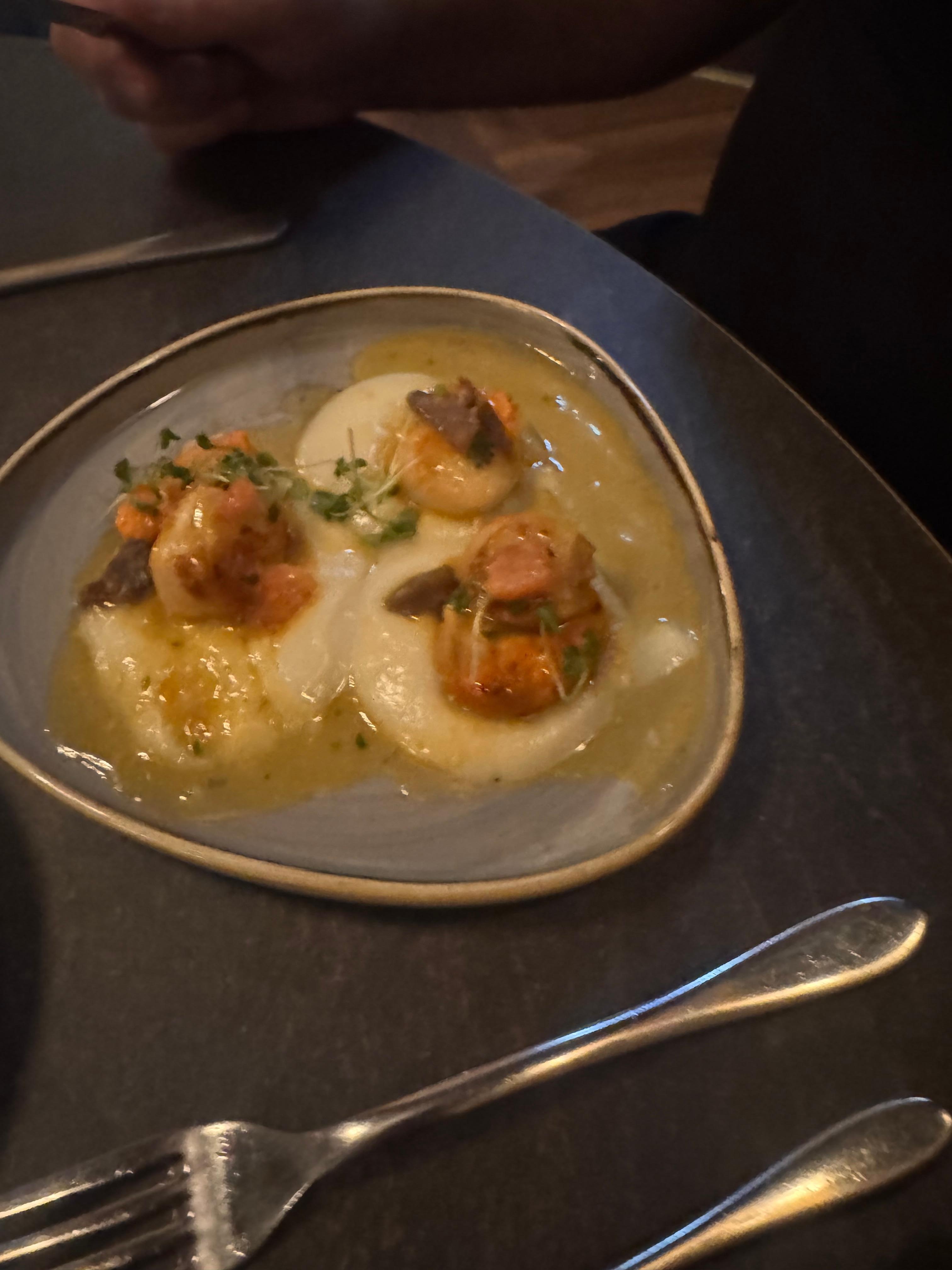 Scallops were delicious 