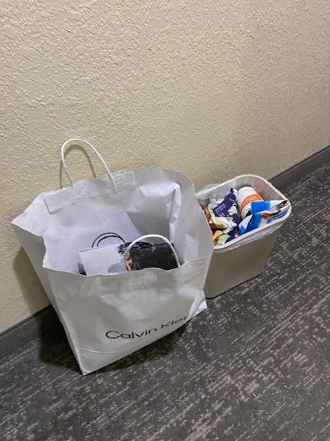 Garbage not taken out (happened 2 times)