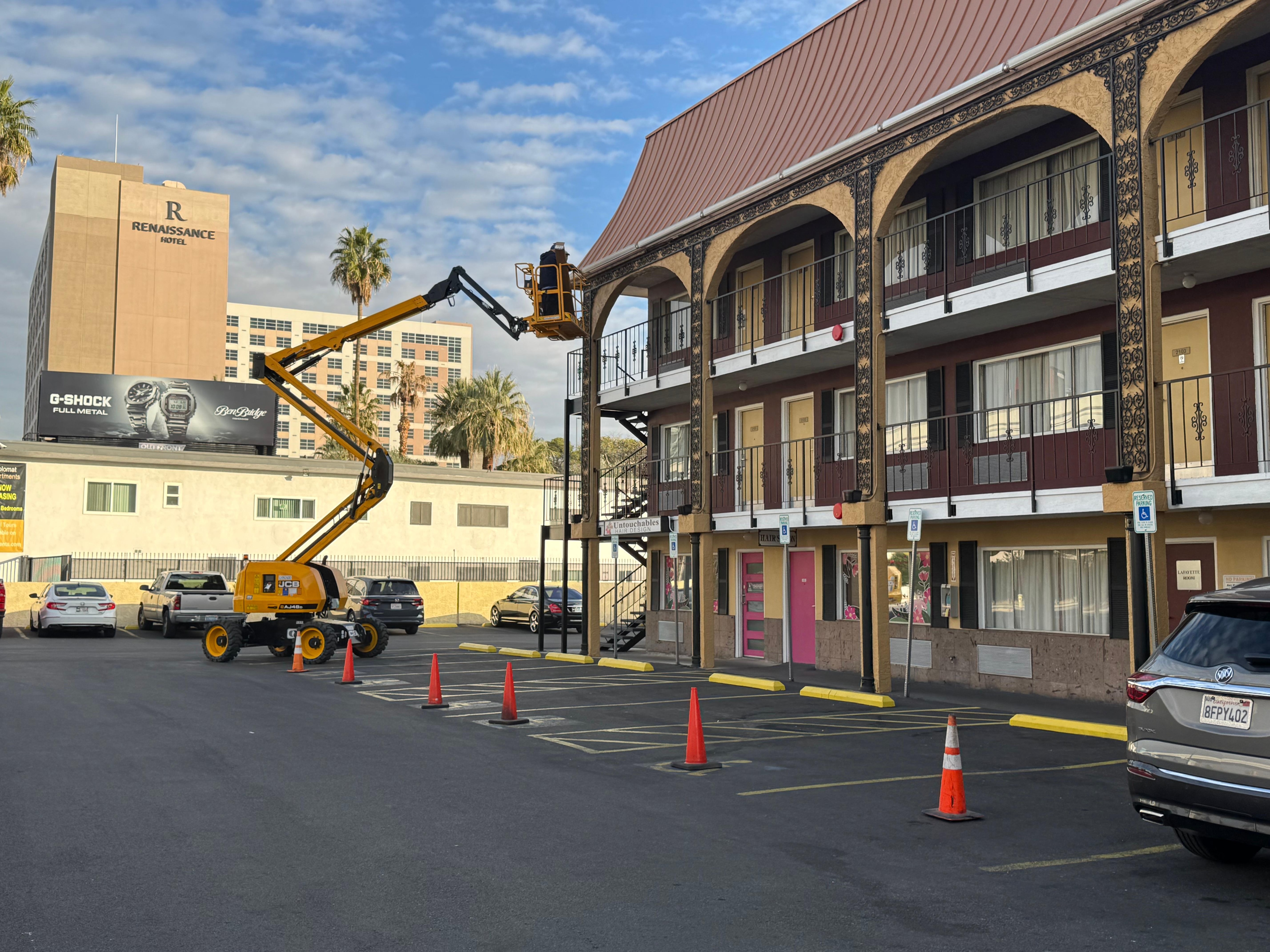 Work outside our door staring at 5:15am