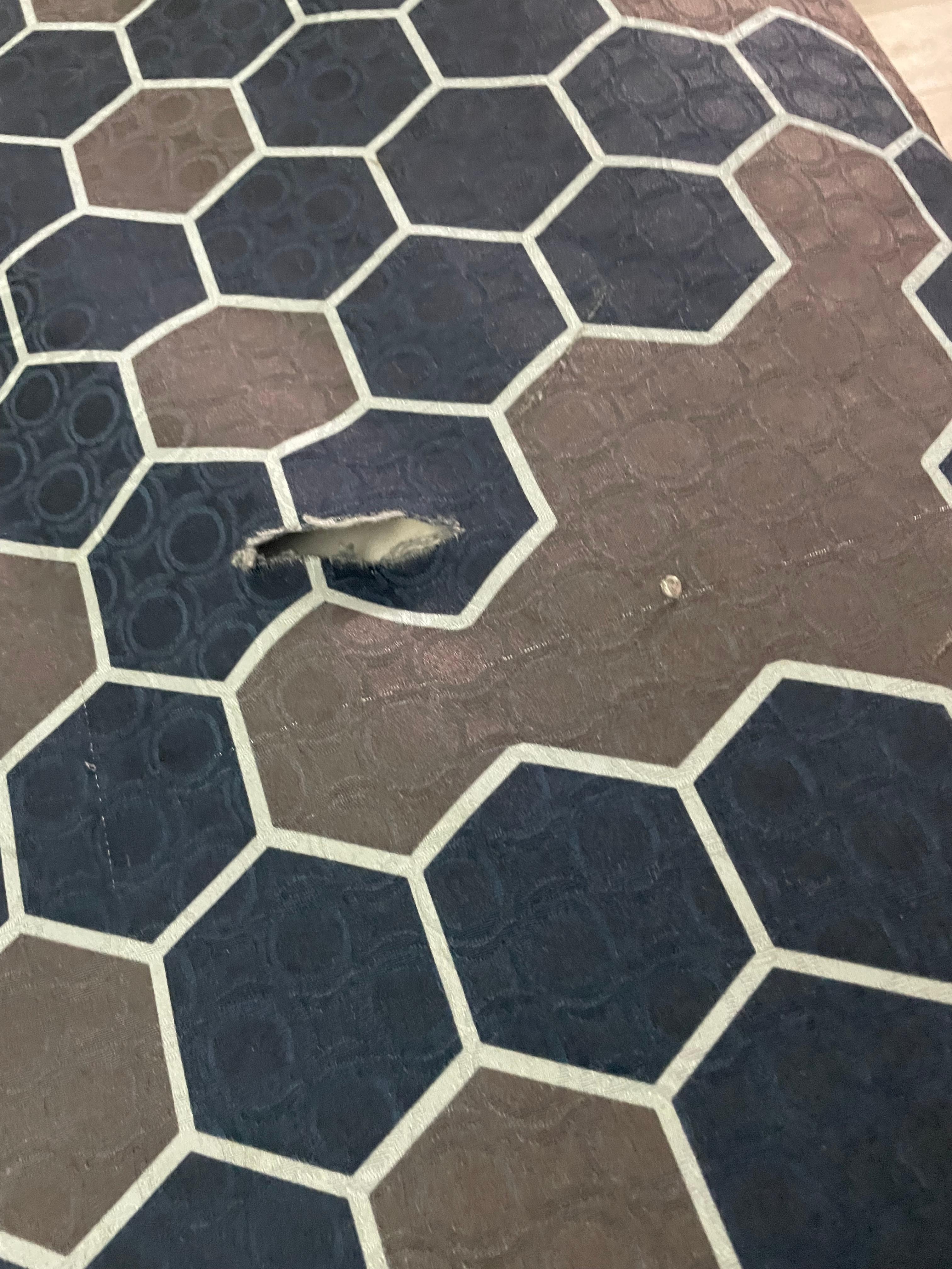 Multiple tares in comforter 