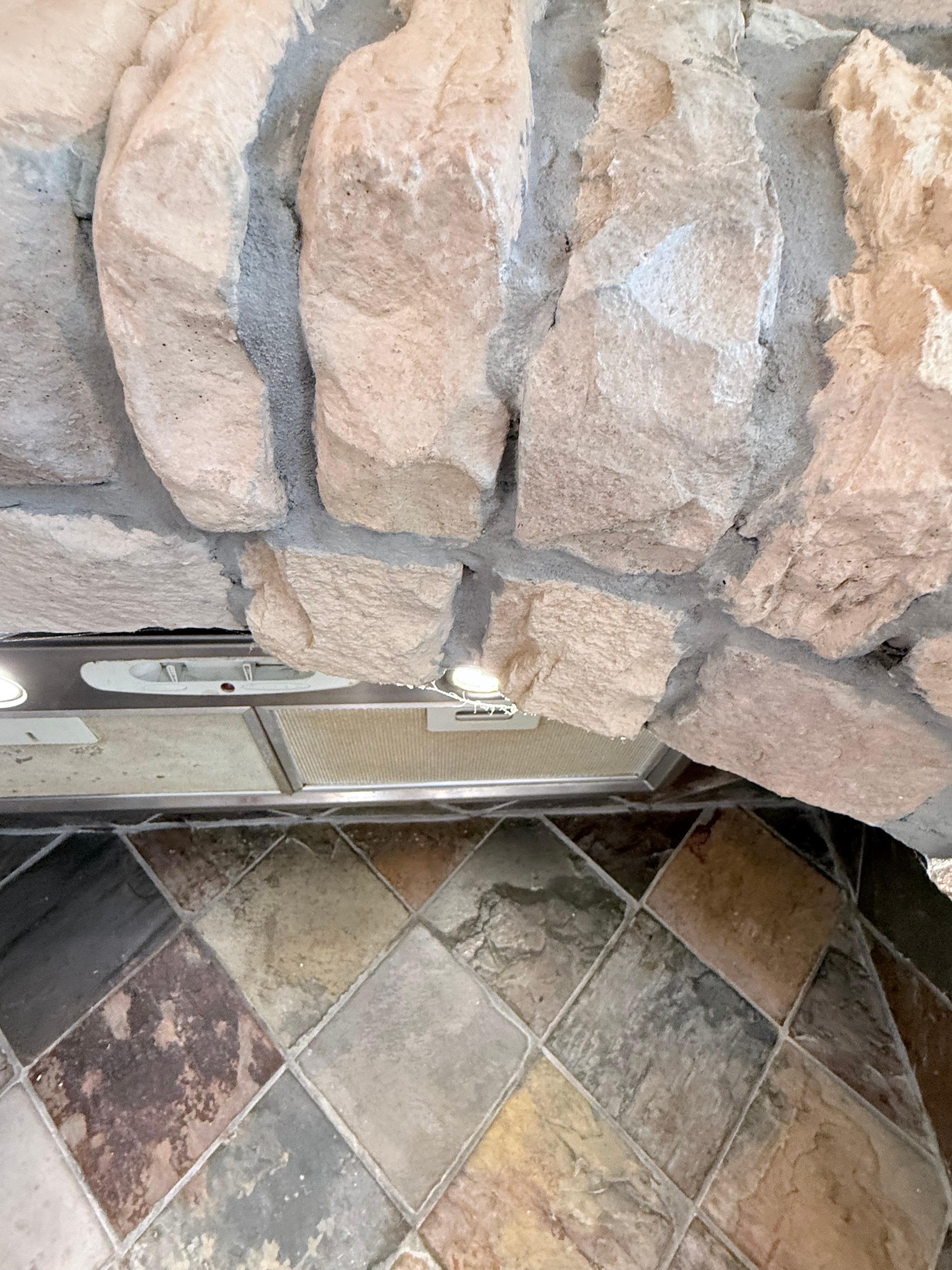 Dust all around area where food is being cooked.