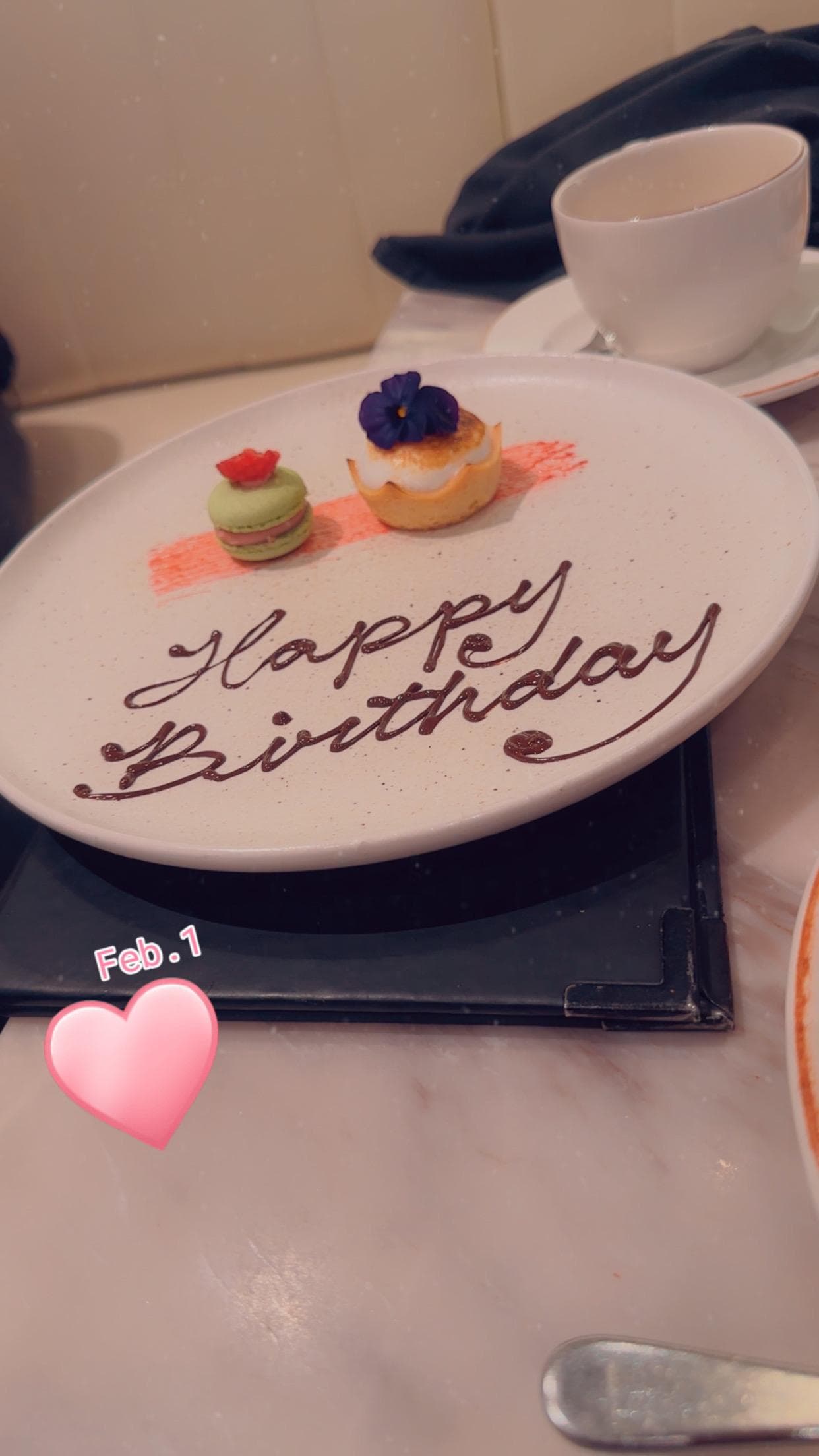 I celebrate my birthday at the hotel.