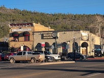 Walking back from the Grand Canyon Train Depot