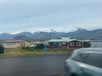 View of the glacier from front of apartment