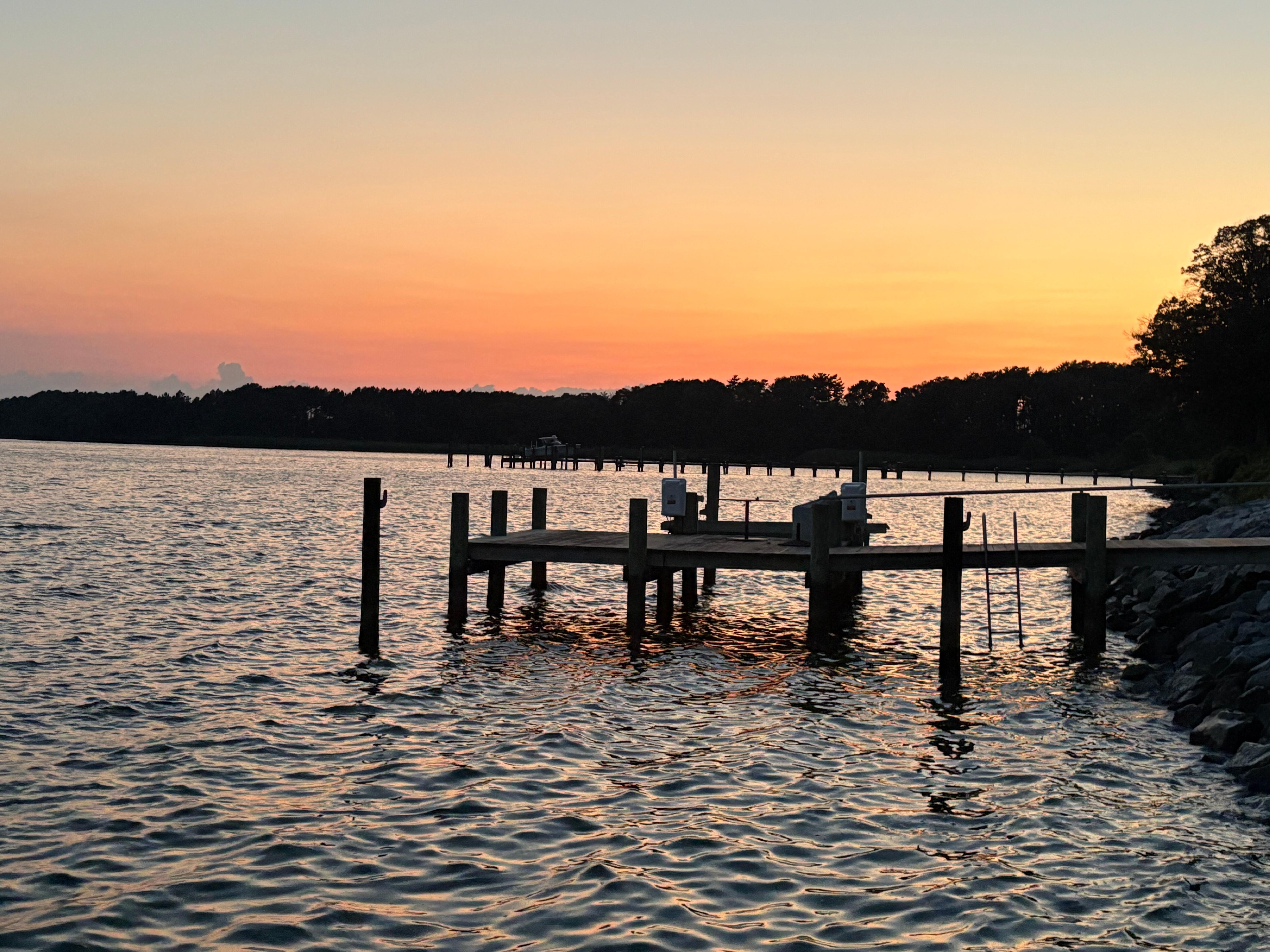 From the dock