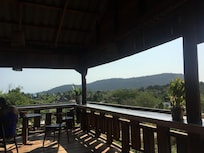 View from the bar + dining area