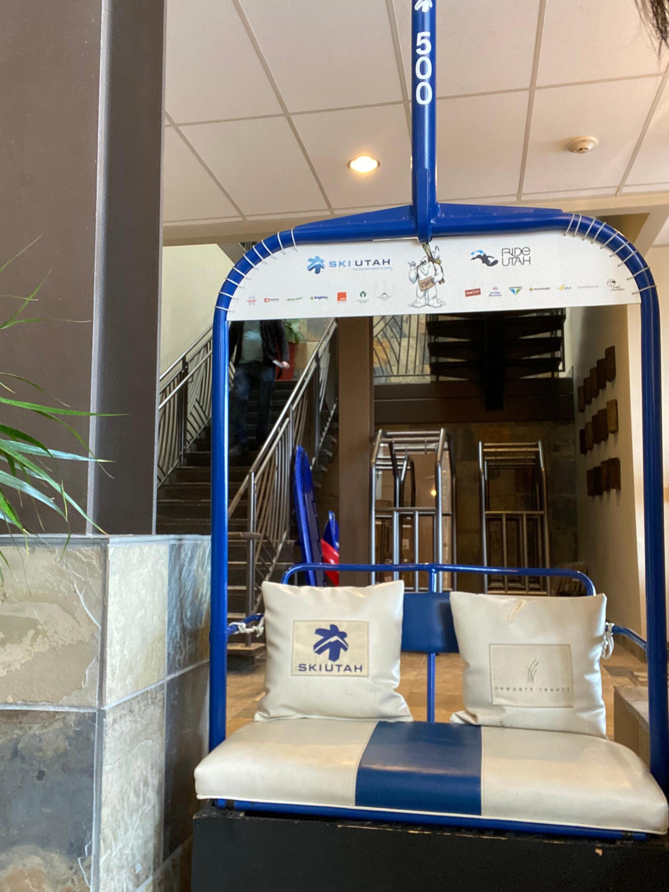 Inside the lobby 