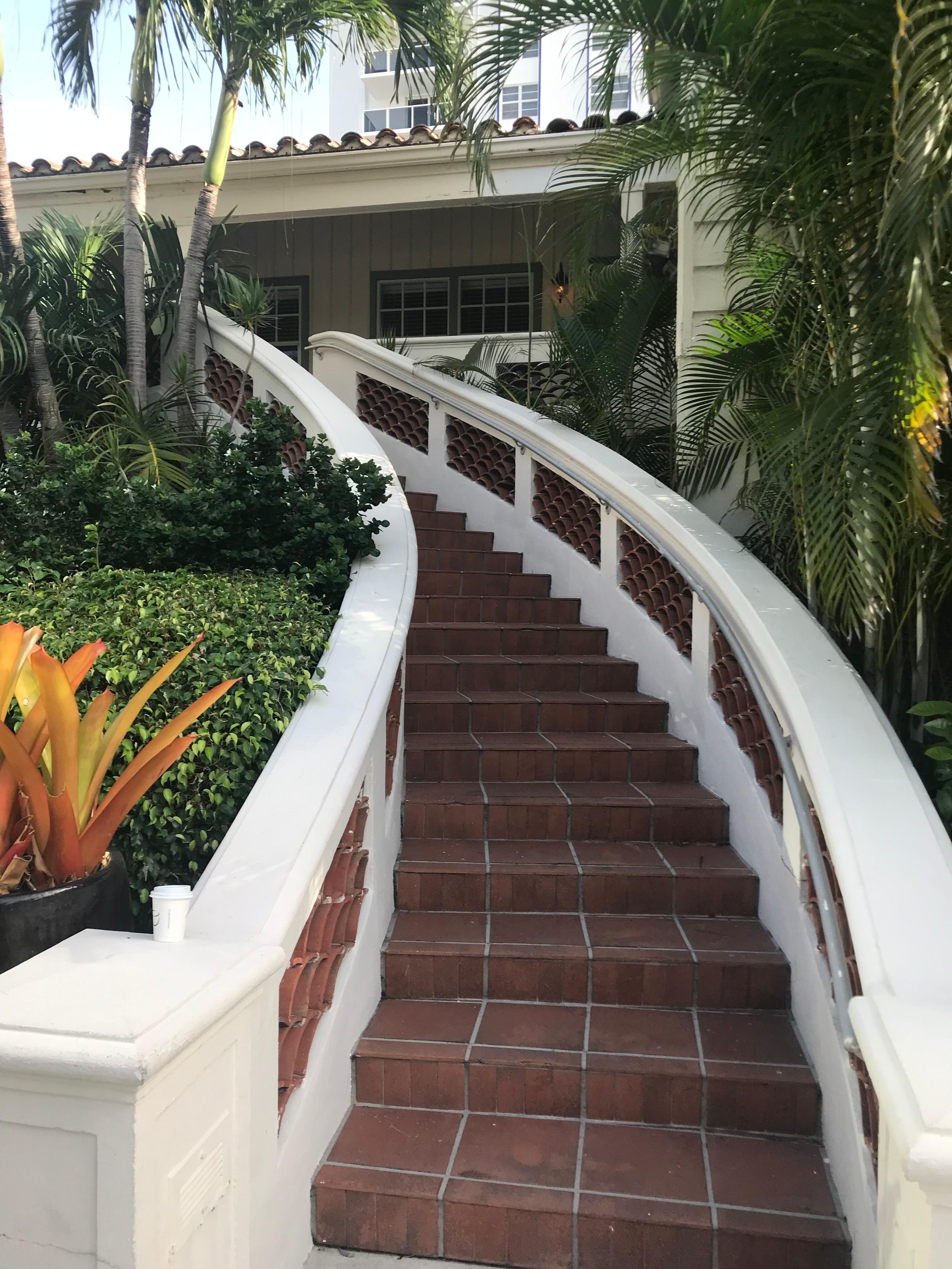 Stairway to second level rooms