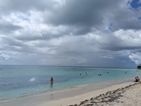 Combate beach wasn't crowded.