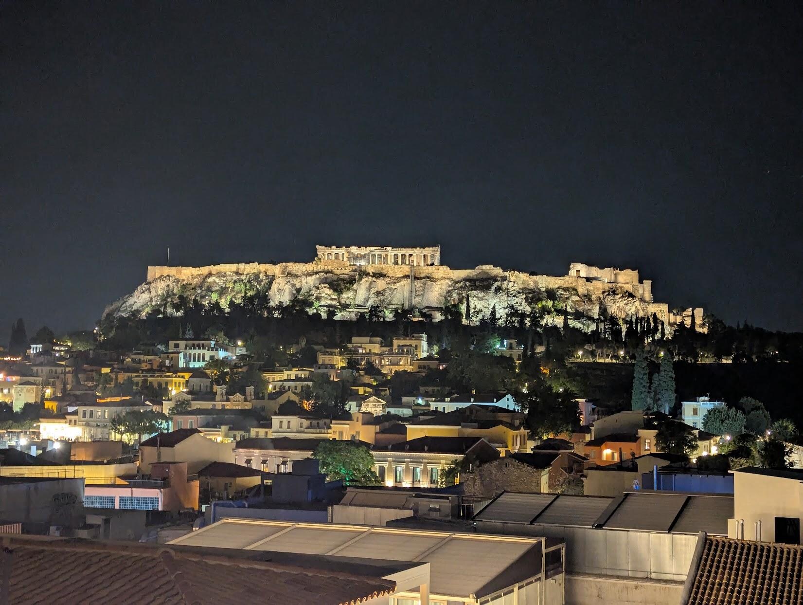 Rooftop view of the Acropolis