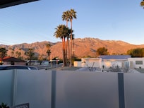 Mountains in the front