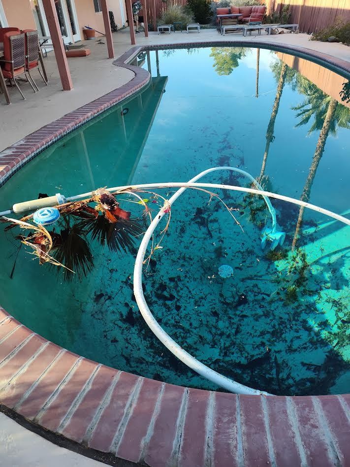 Pool upon our arrival