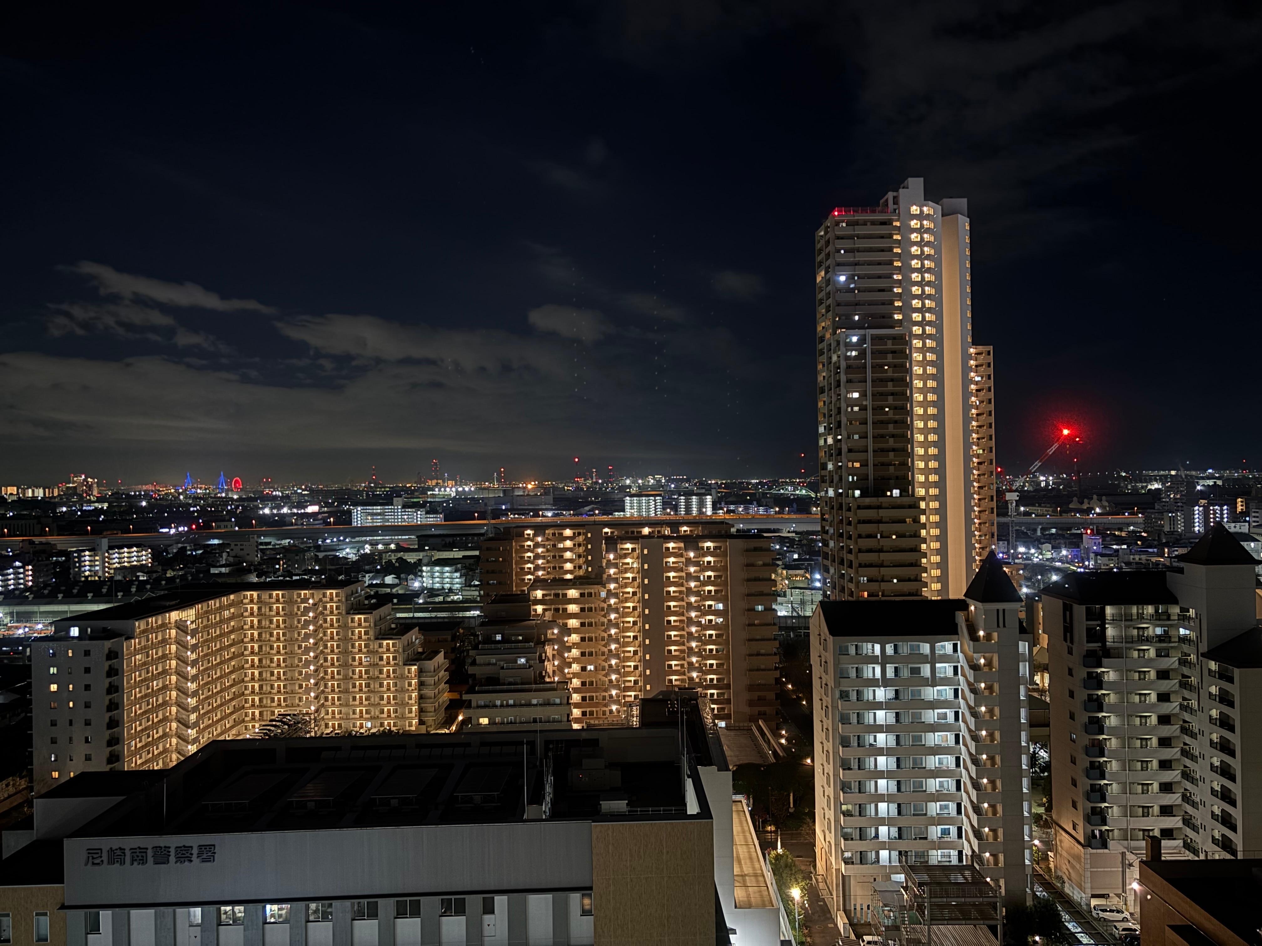 部屋からの夜景
