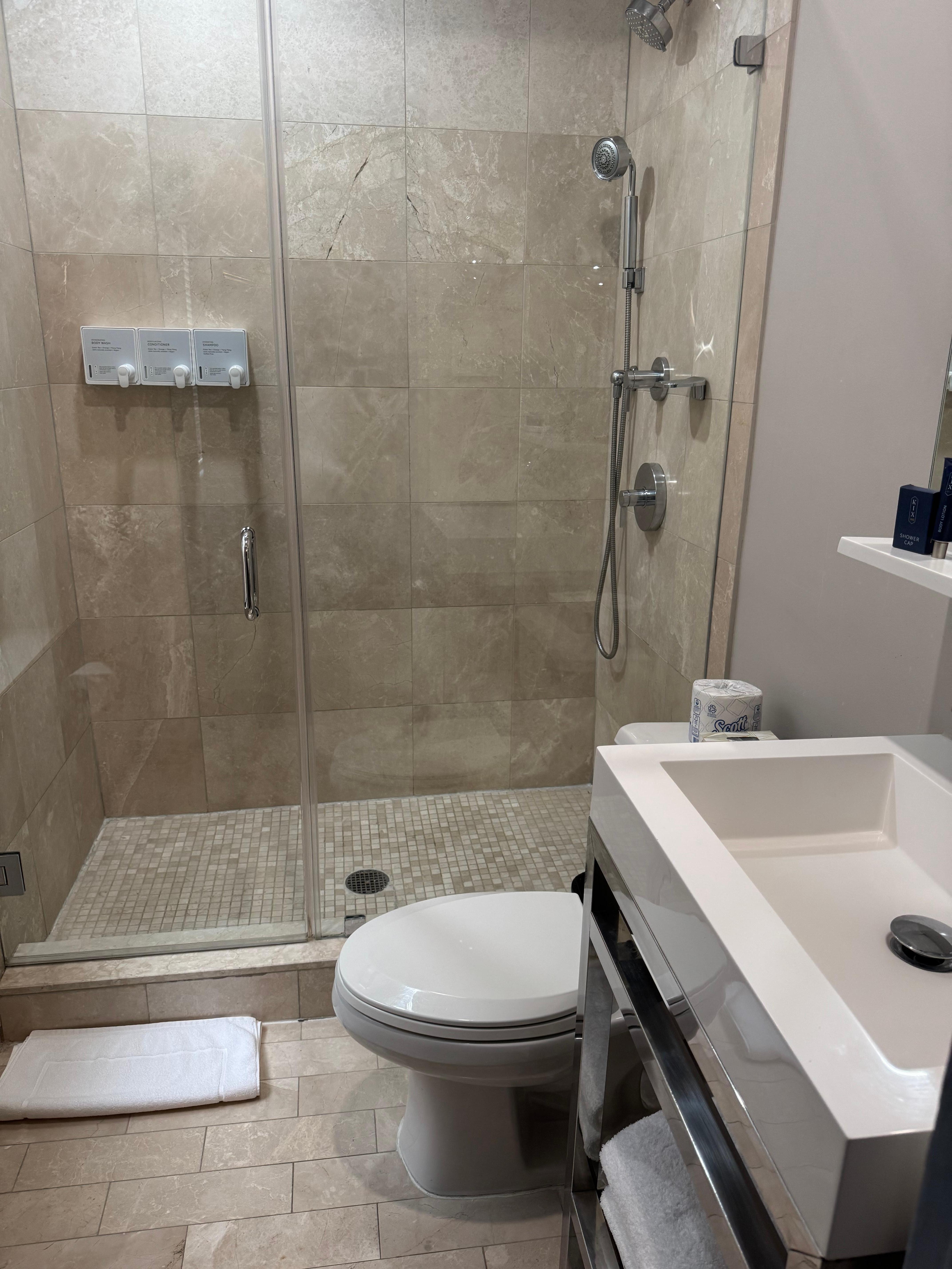 Remodeled bathroom.