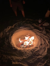 Got a permit for a beach fire…such a family fun evening