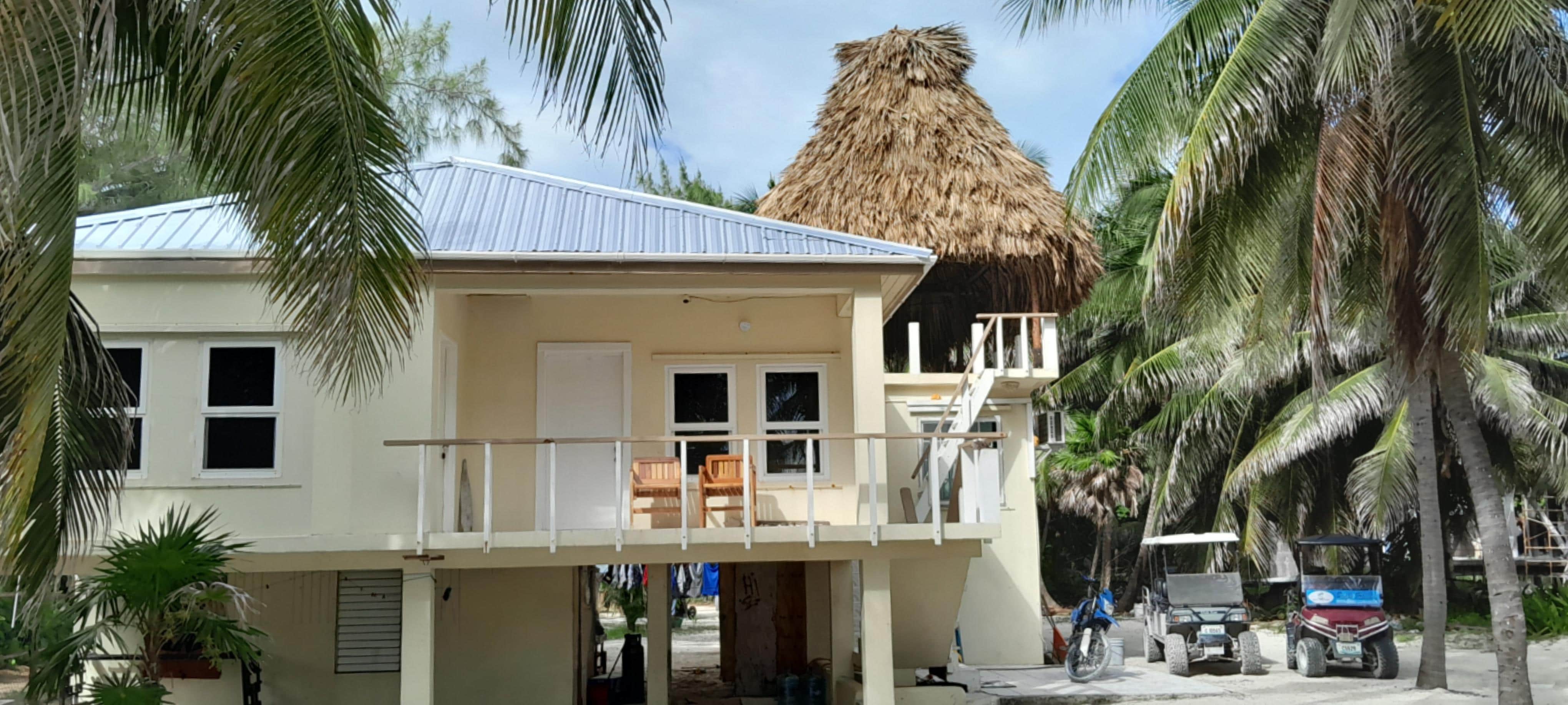 they built a new rooftop Palapa while we were there and we loved looking down at the beach from above