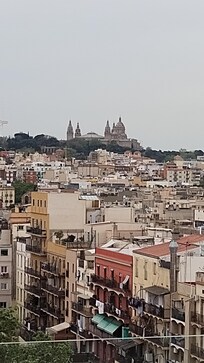Desde la terraza vista del monasterio del Sagrado Corazón