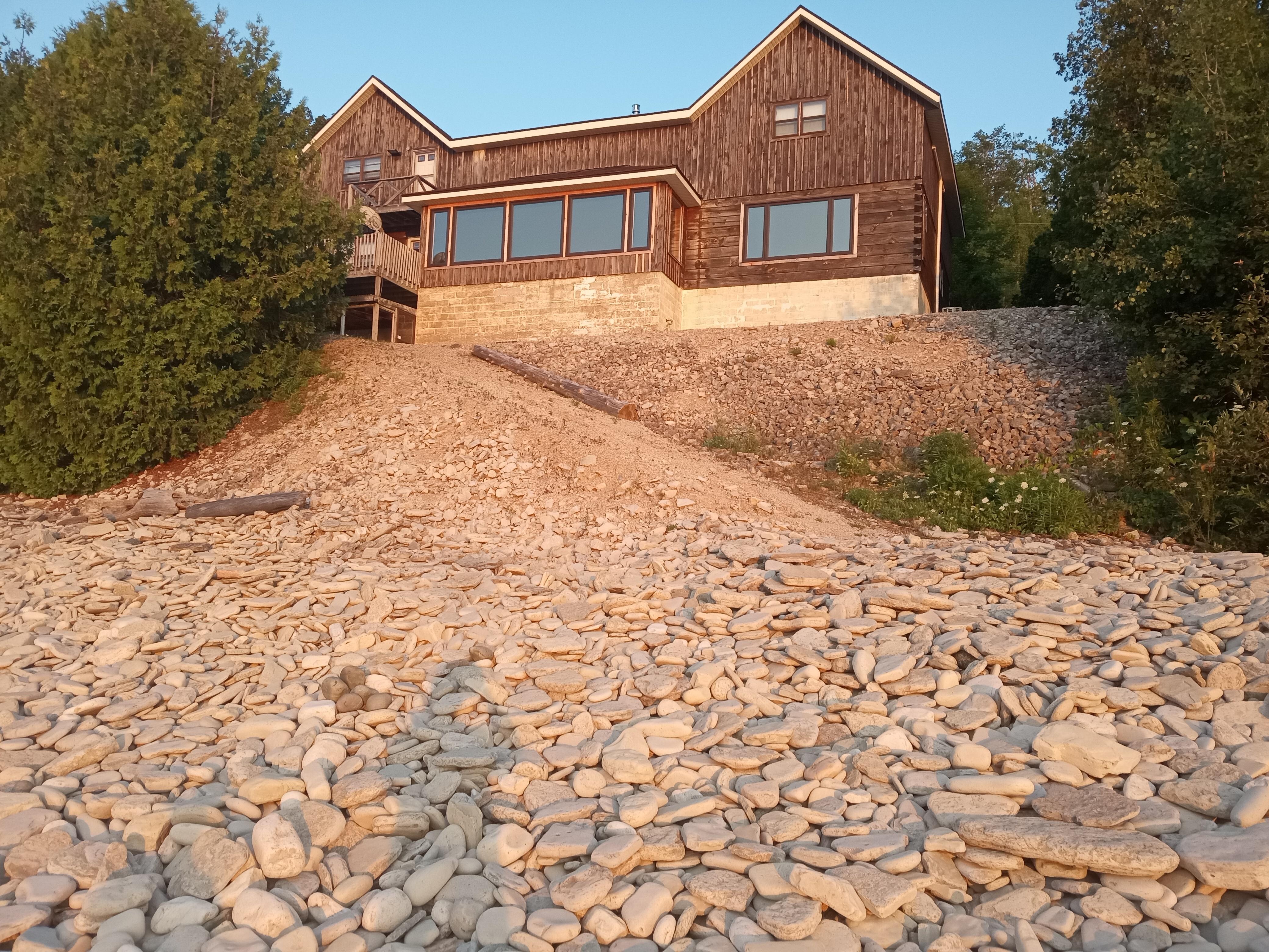 View of the house from the waterfront.