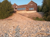 View of the house from the waterfront.