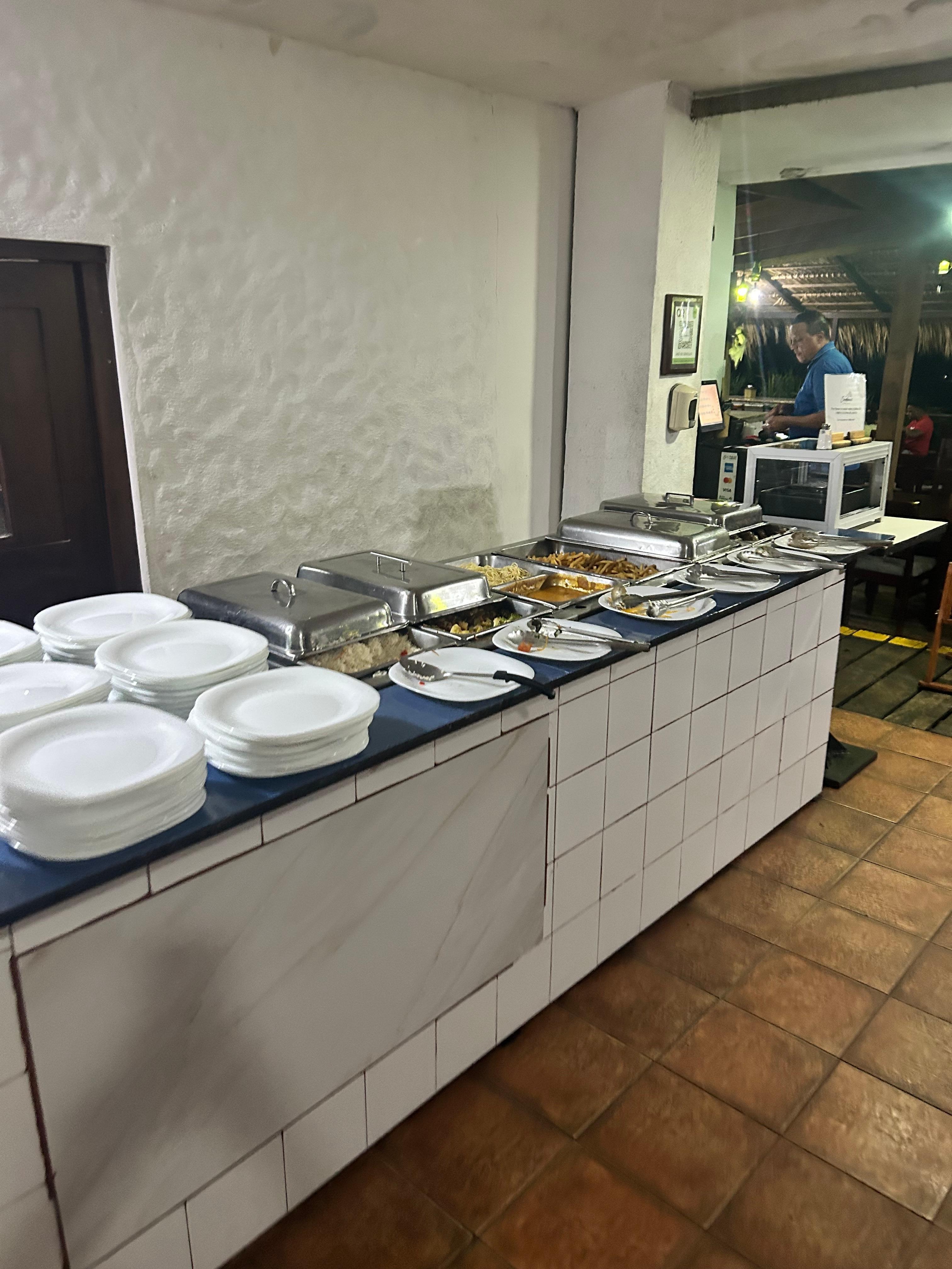 Buffet. 6 pans. That’s it. Hope you love rice and vegetables for EVERY meal! 