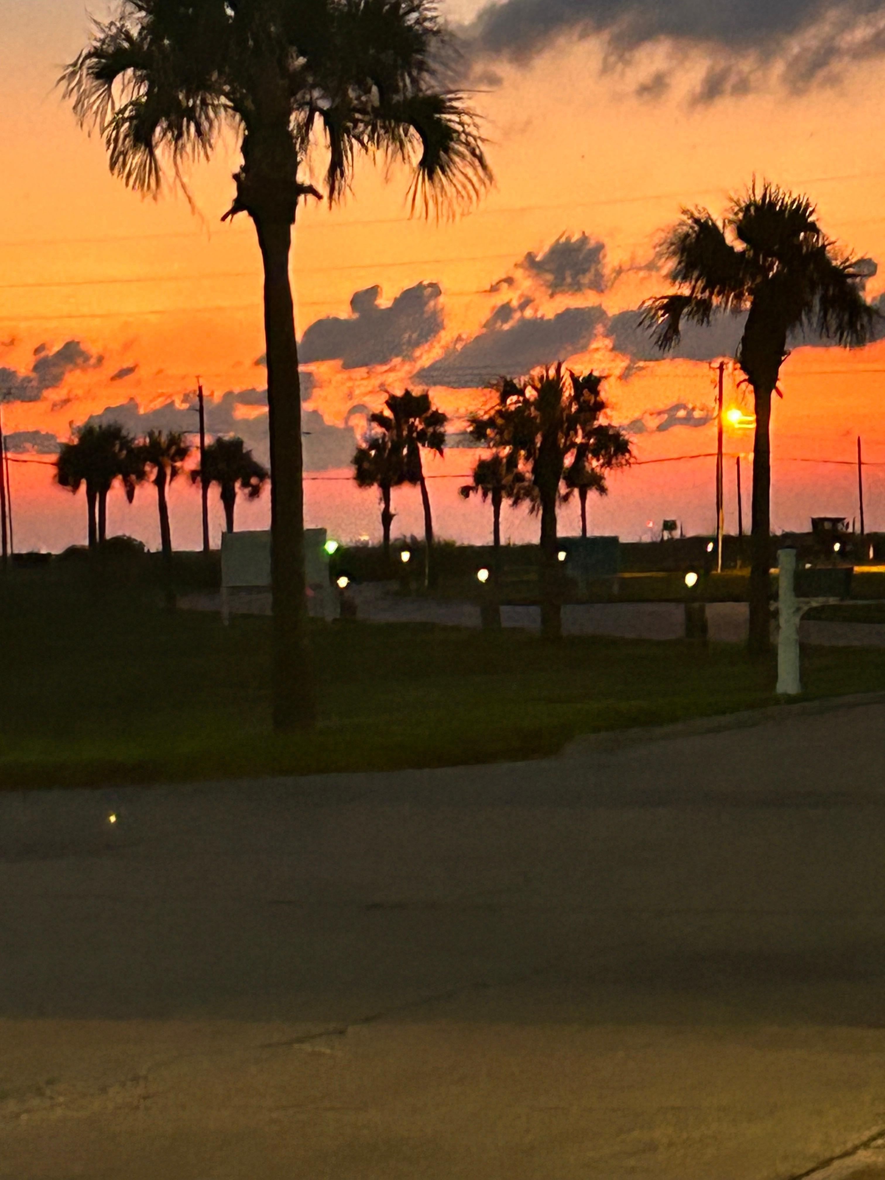 Sunset off the porch