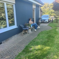 Freisitz vor dem Haus