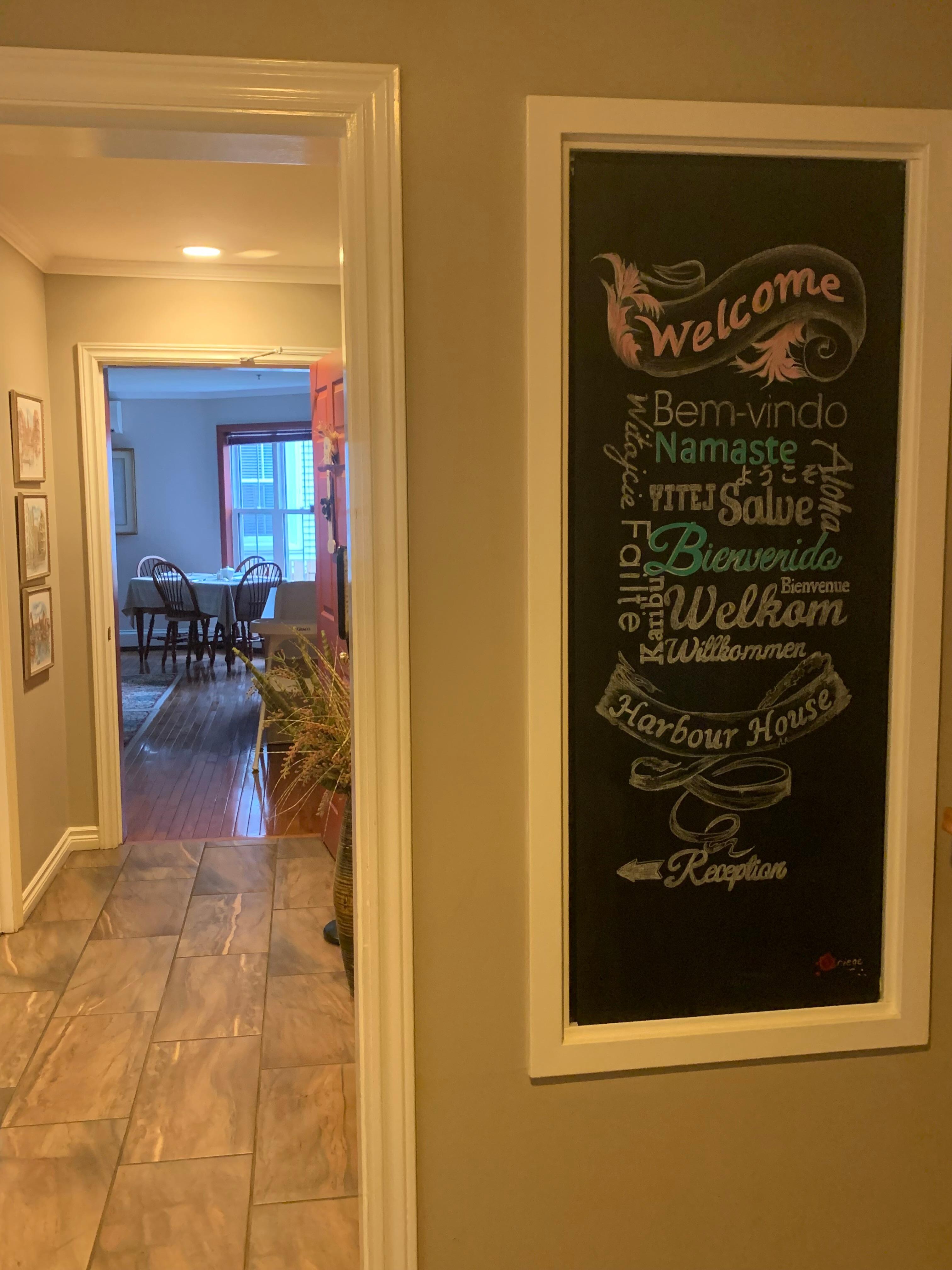 Welcome sign