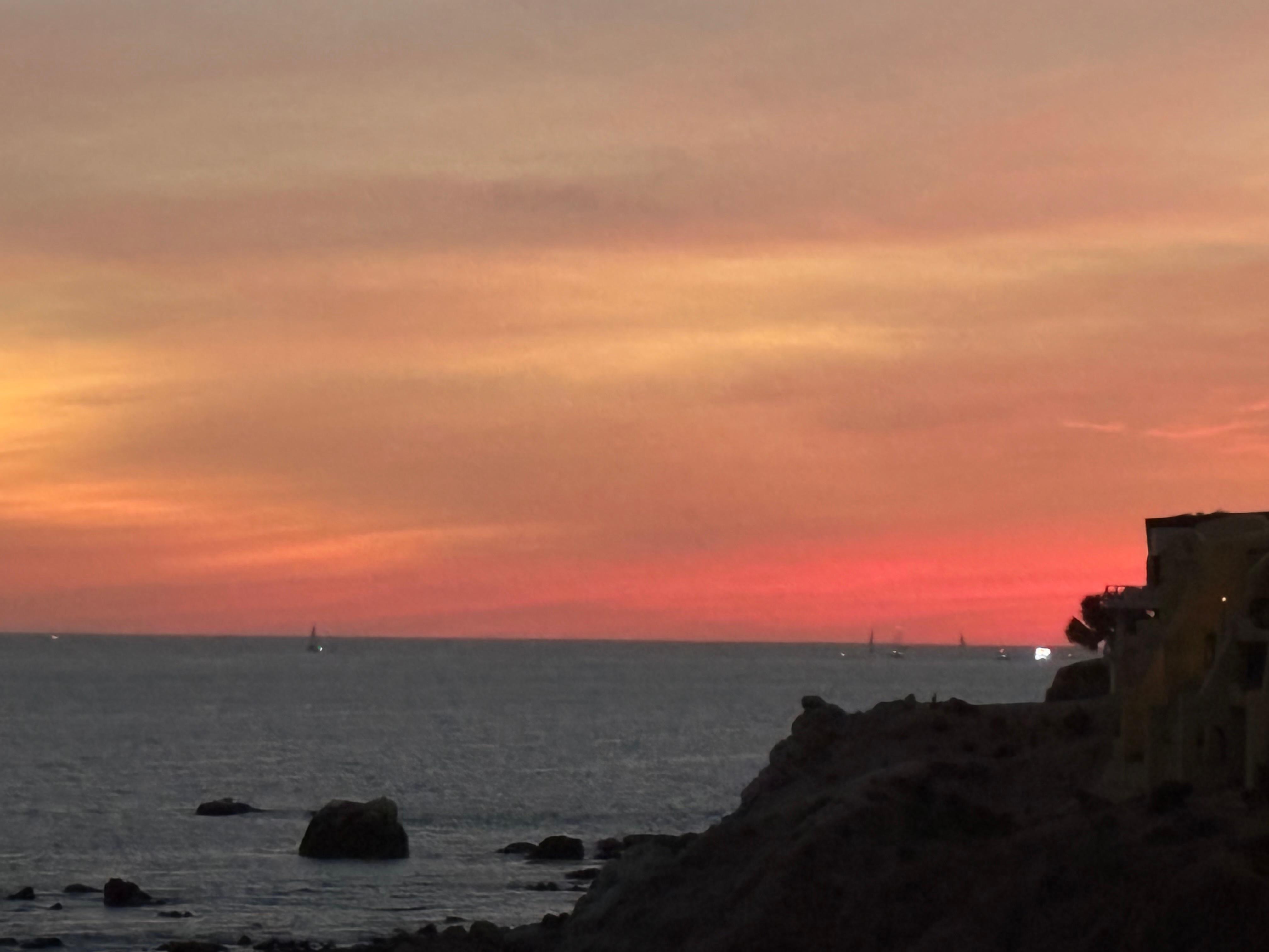 Sunset from our balcony