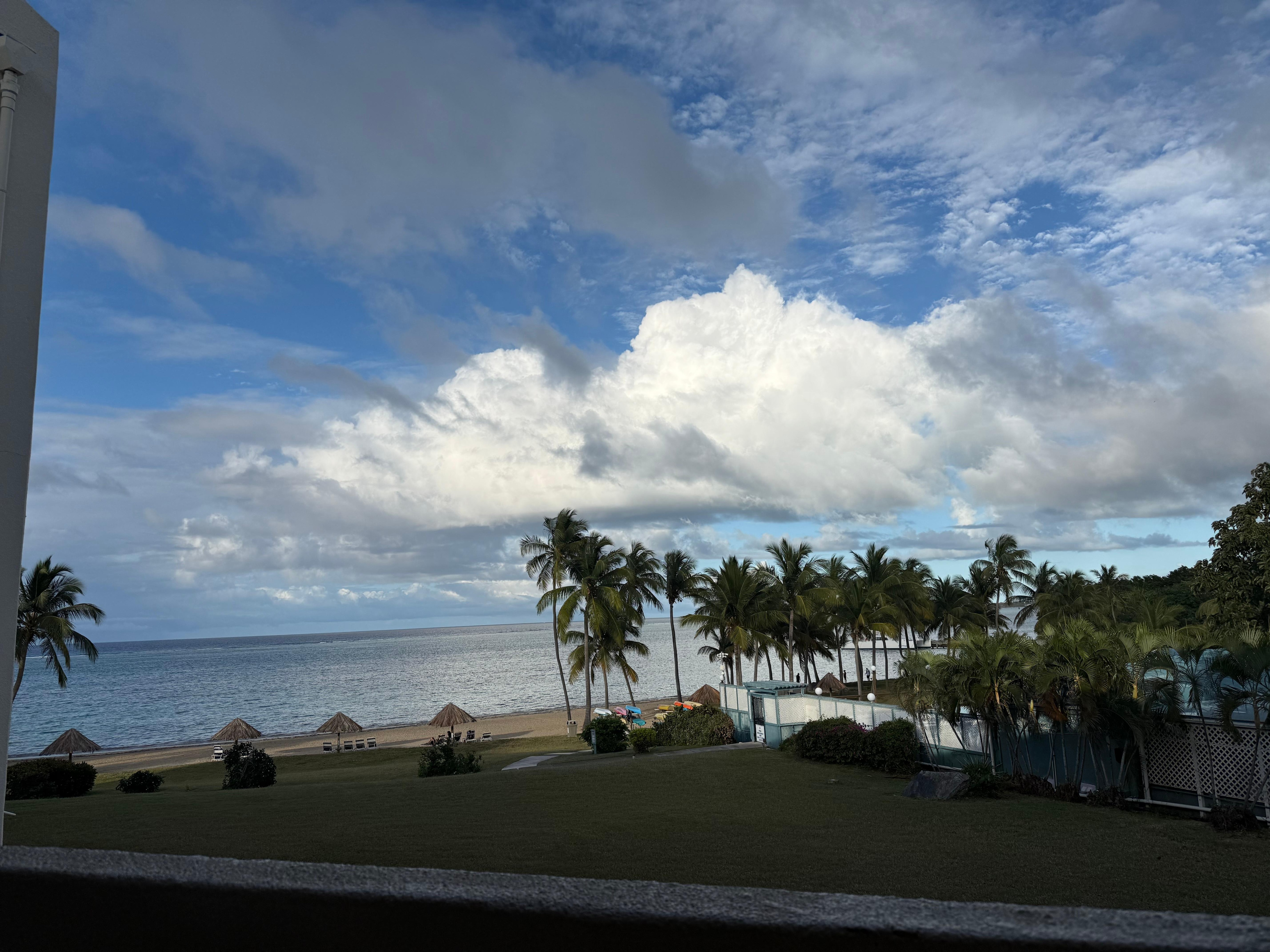 Afternoon view from the outdoor patio 