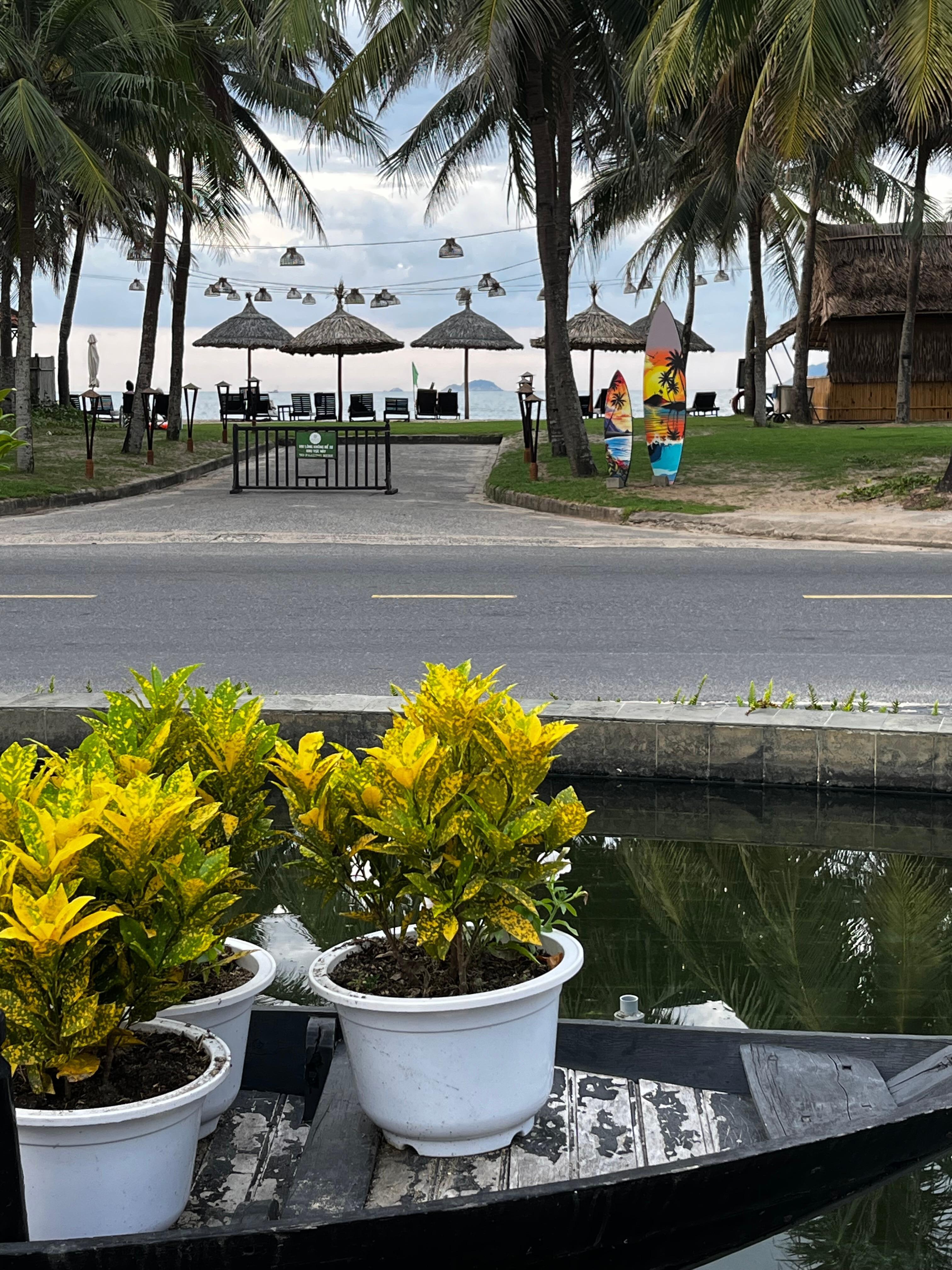 View from front of hotel