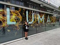 One side (it’s on the corner)