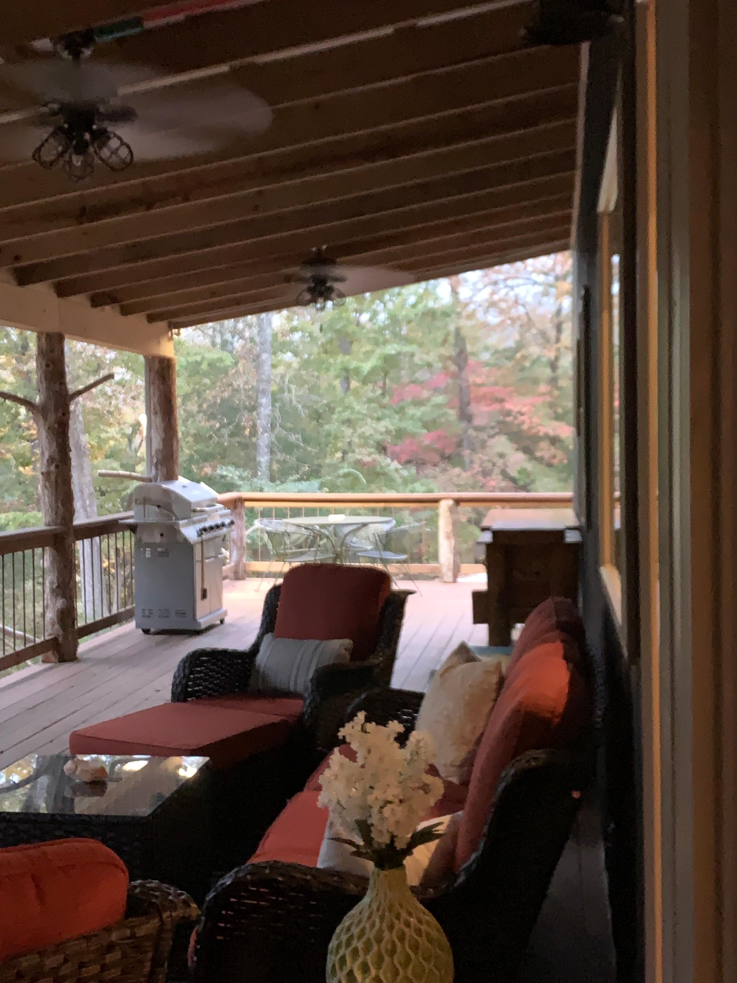 Beautiful outdoor porch. 