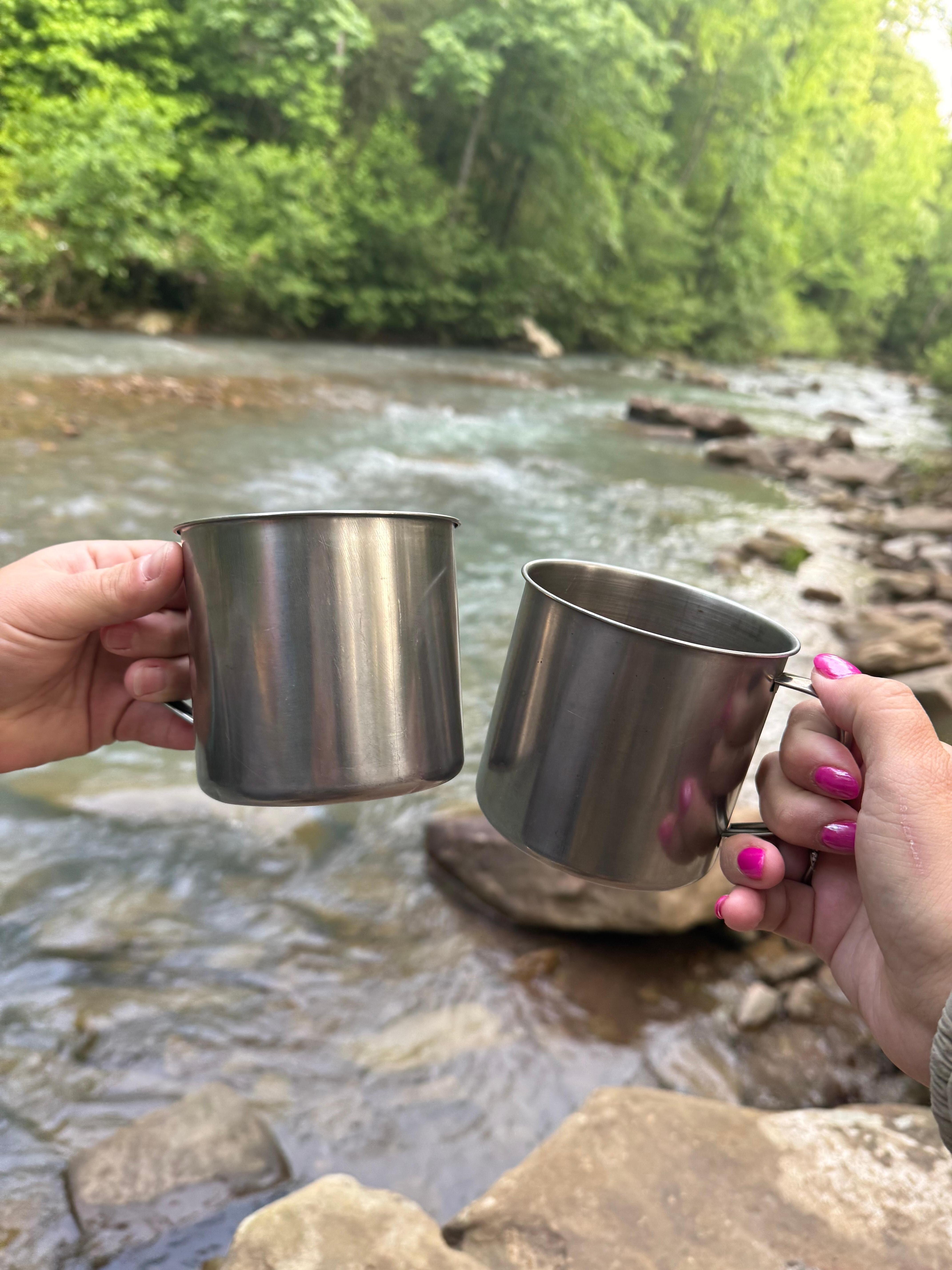 Morning coffee- Panther Creek in front of property 