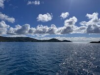 On ferry to Saint John Island.