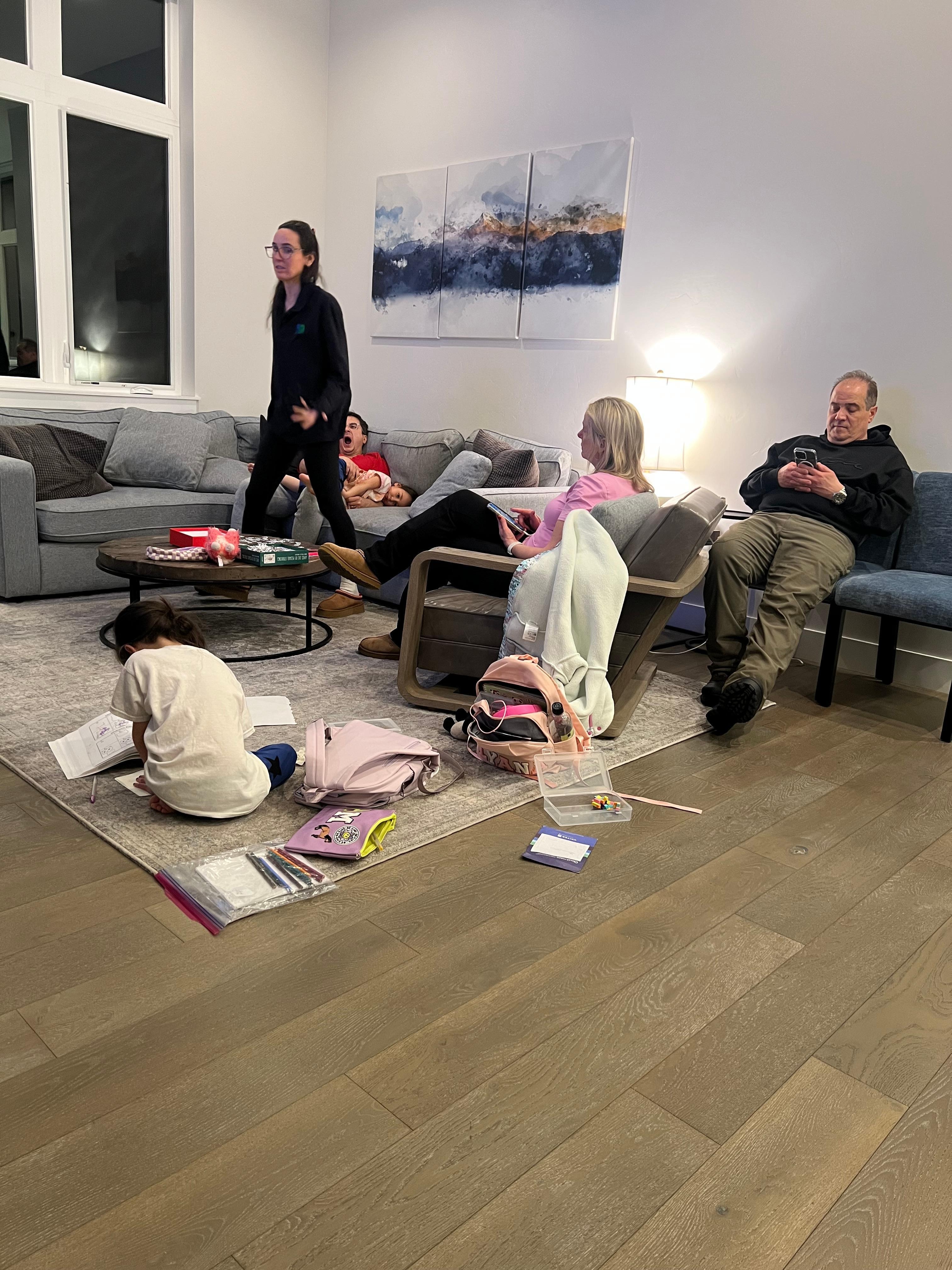 My grandchildren loving the place and quite comfortable  