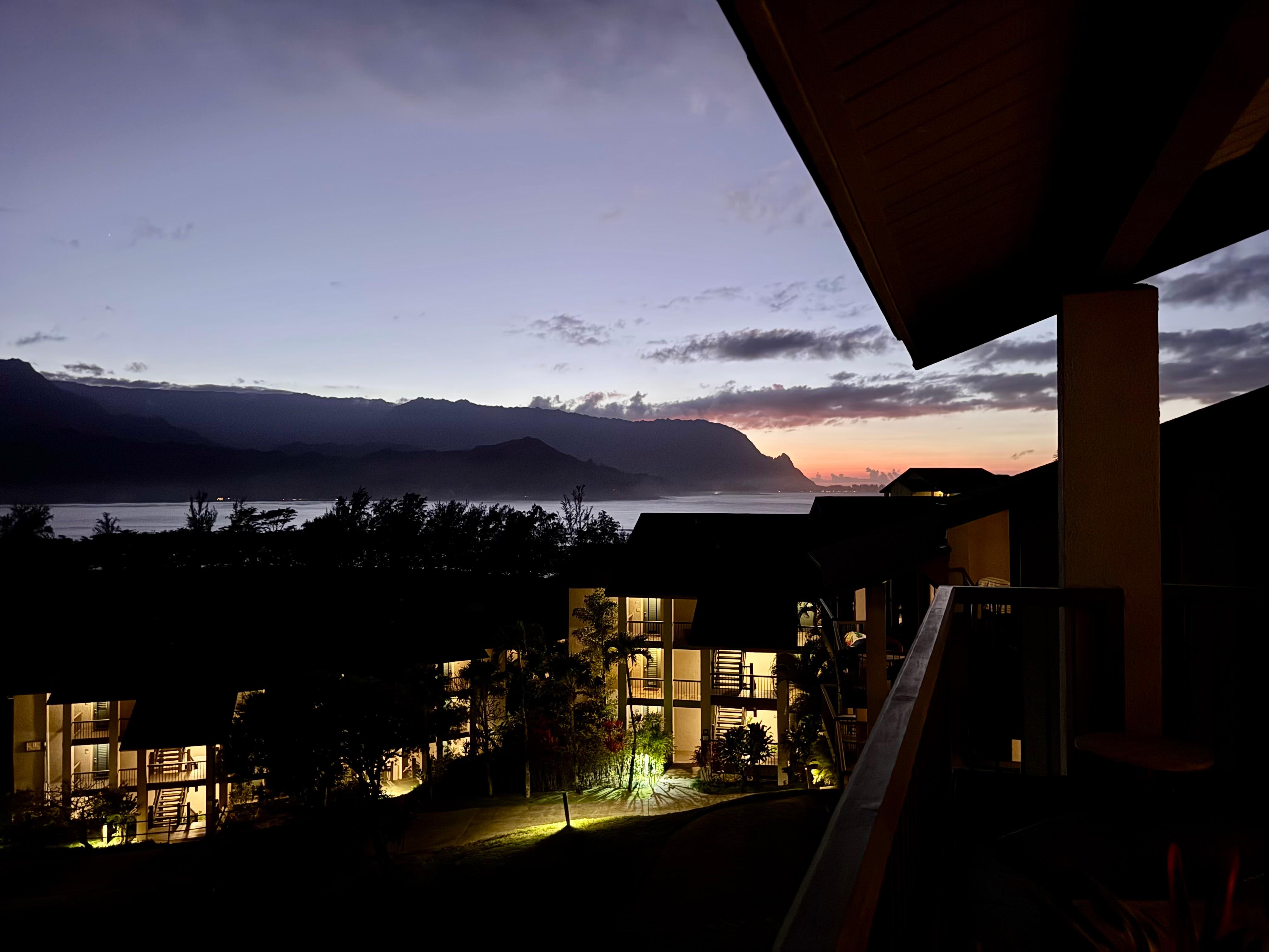 Sunset from the lanai 